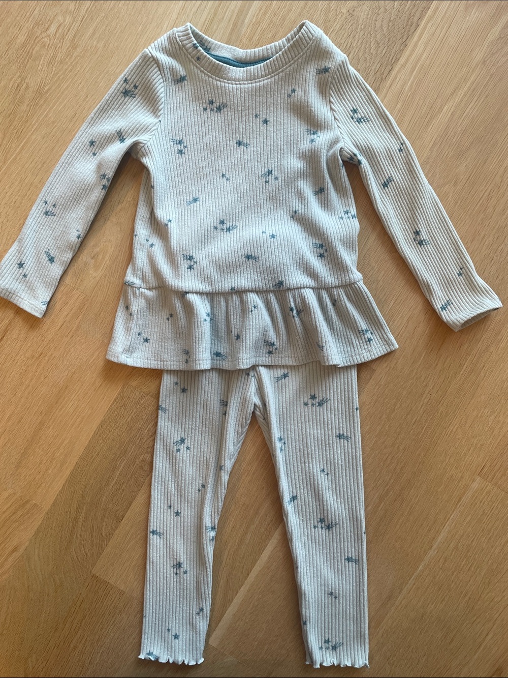 Cat & Jack matching peplum top and pants NWOT
